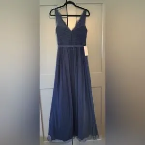 BHLDN Dresses Net Bhldn Fleur Gown In Navy Poshmark